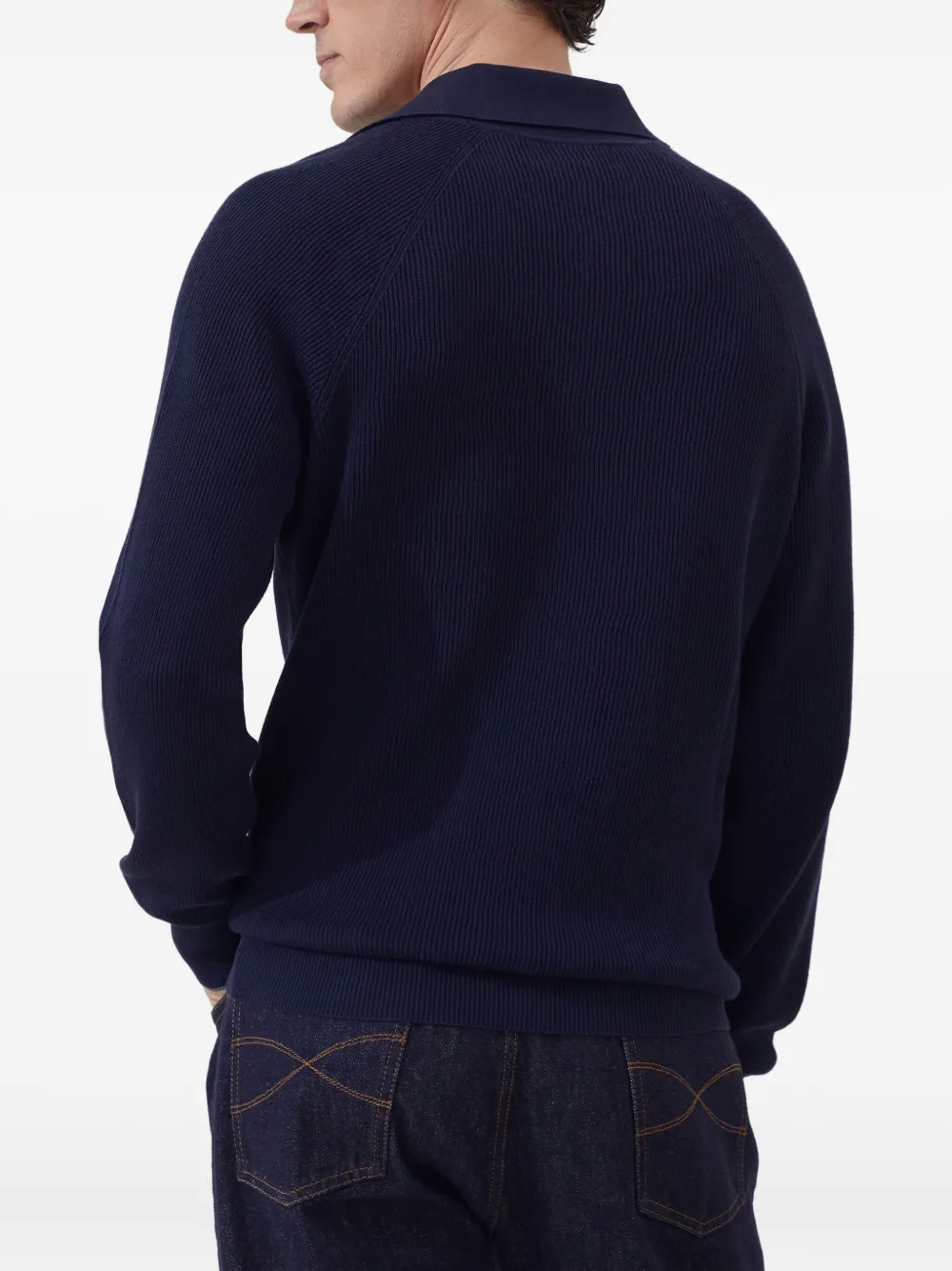Brunello Cucinelli Katoenen poloshirt Blauw