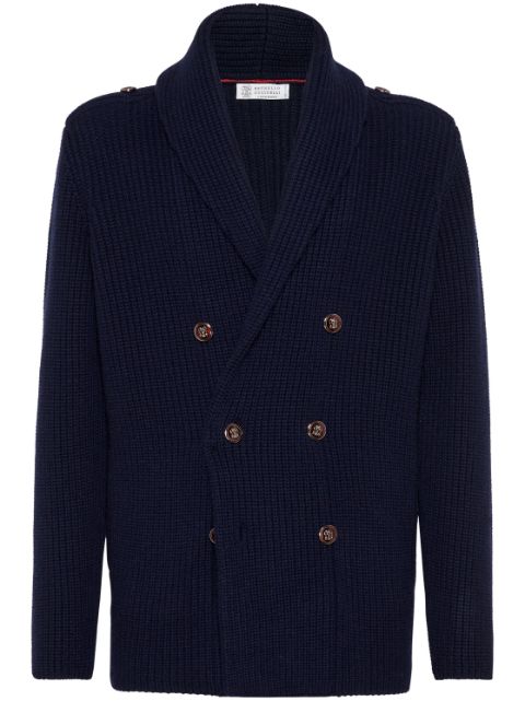 Brunello Cucinelli double-breasted cardigan Men