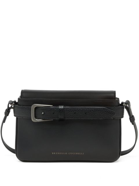 Brunello Cucinelli Sartorial leather cross body bag Women