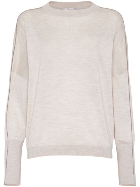 Brunello Cucinelli Monili-chain detail sweater Women