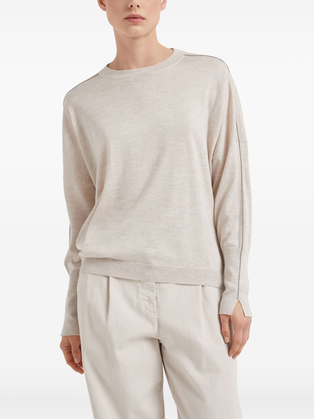 Brunello Cucinelli Monili-chain detail sweater Women