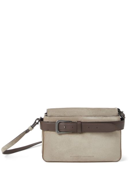 Brunello Cucinelli belted leather crossbody bag