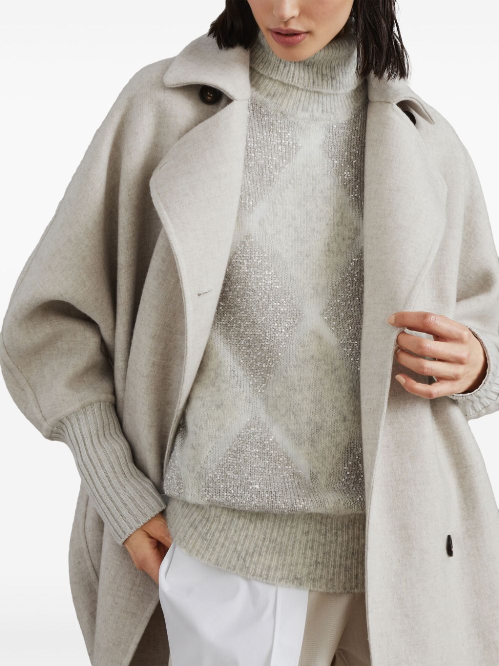 Brunello Cucinelli double-breasted cashmere coat Women