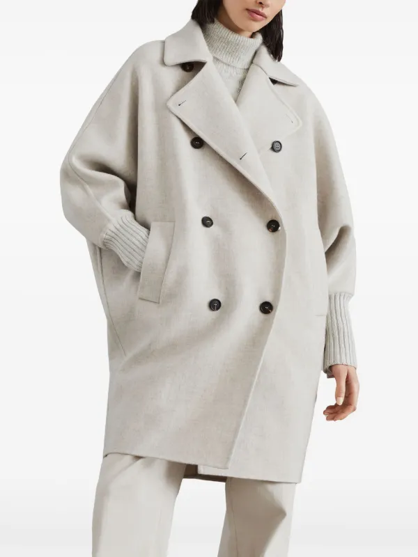 コート Brunello Cucinelli Double-Breasted Cashmere Coat Brunello Cucinelli double-breasted Cashmere Coat | Neutrals