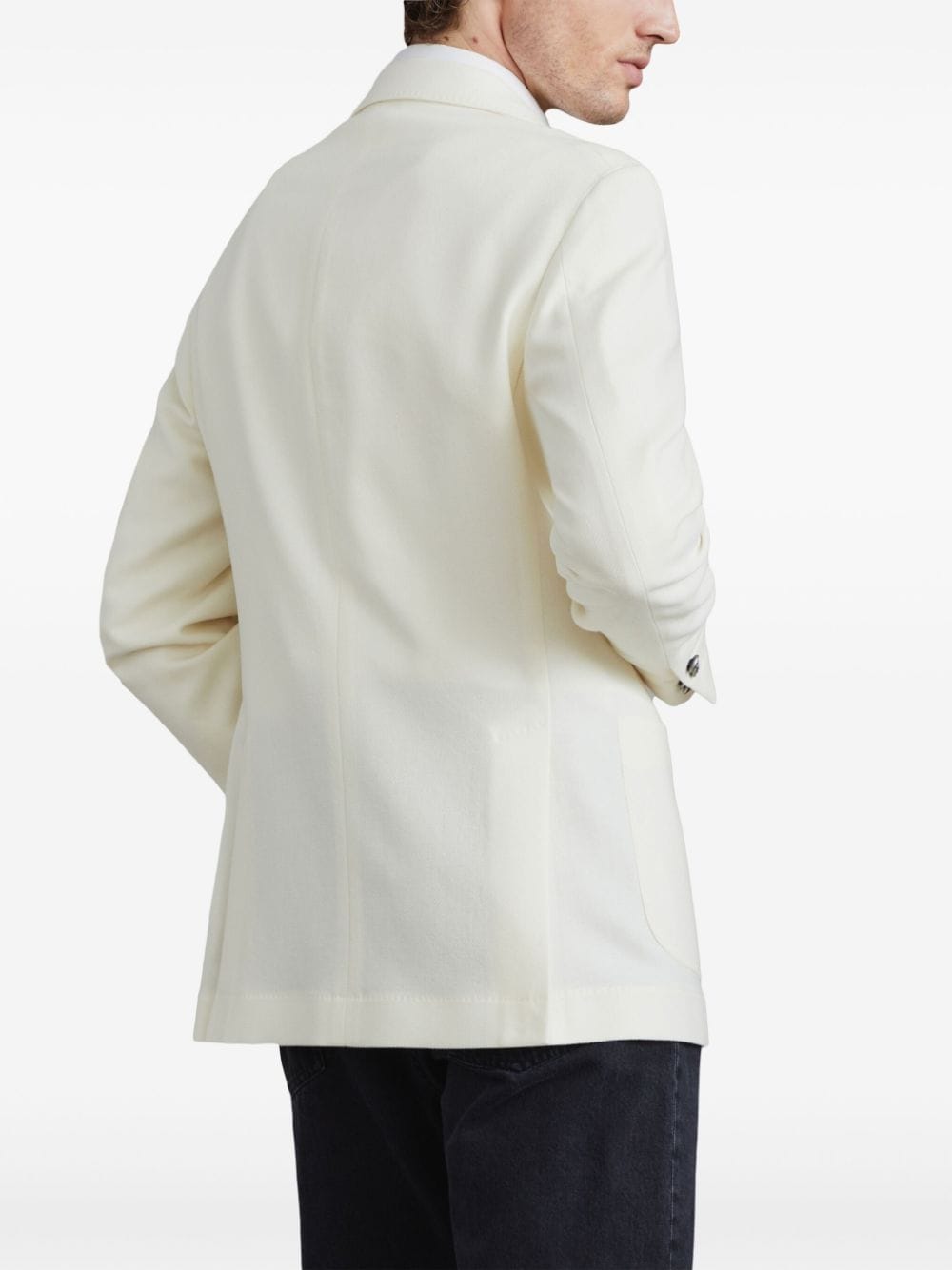 Shop Brunello Cucinelli Double-breasted Blazer In White