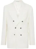 Brunello Cucinelli double-breasted blazer - White