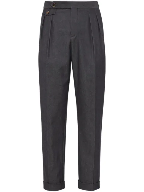 Brunello Cucinelli Calça cenoura de cashmere
