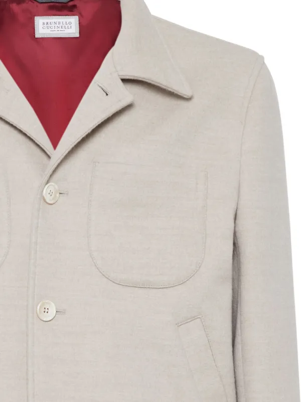【送料&関税込】Brunello Cucinelli Wool Jacket Wool jacket in white - Brunello Cucinelli | Mytheresa