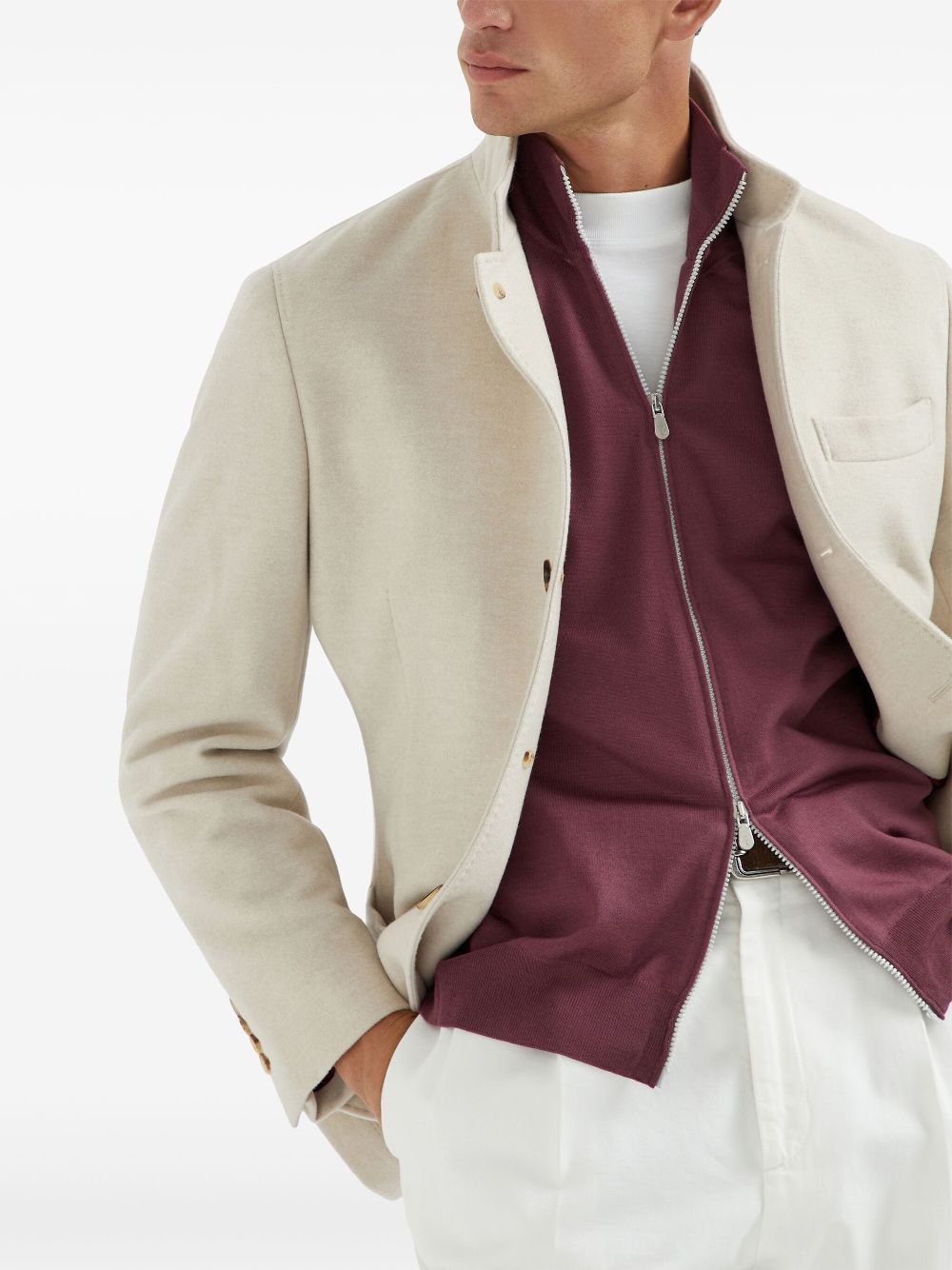 Brunello Cucinelli zip-up cardigan Men