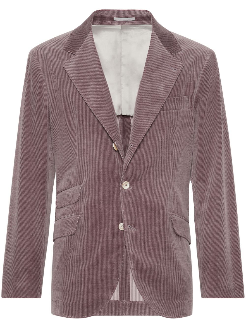 Brunello Cucinelli Blazer met enkele rij knopen Rood