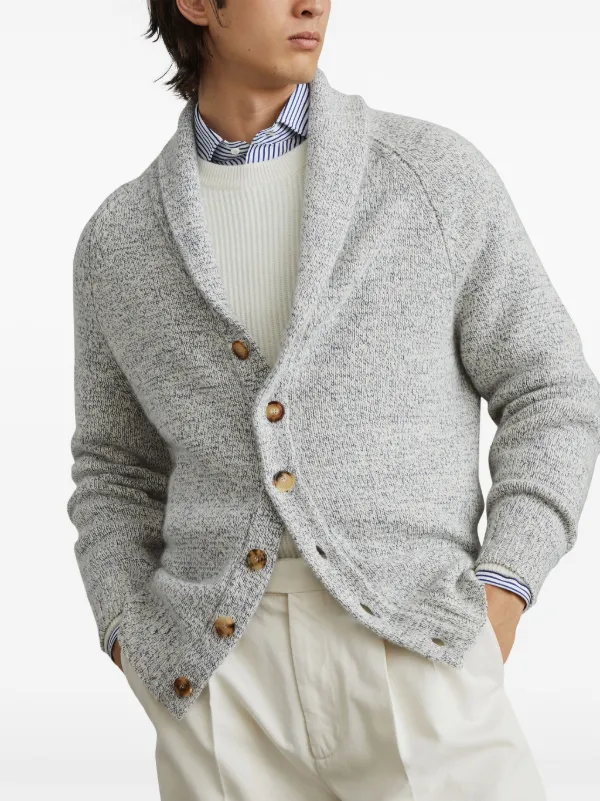 Brunello Cucinelli button-up Cashmere Cardigan | Blue