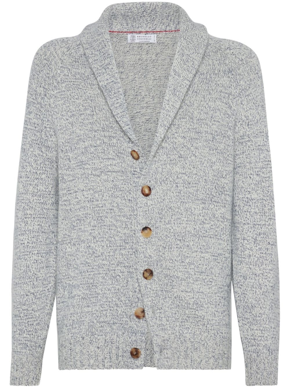 Brunello Cucinelli Button-up Cashmere Cardigan In Gray