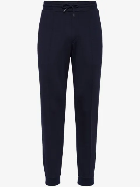 Brunello Cucinelli pressed-crease drawstring trousers