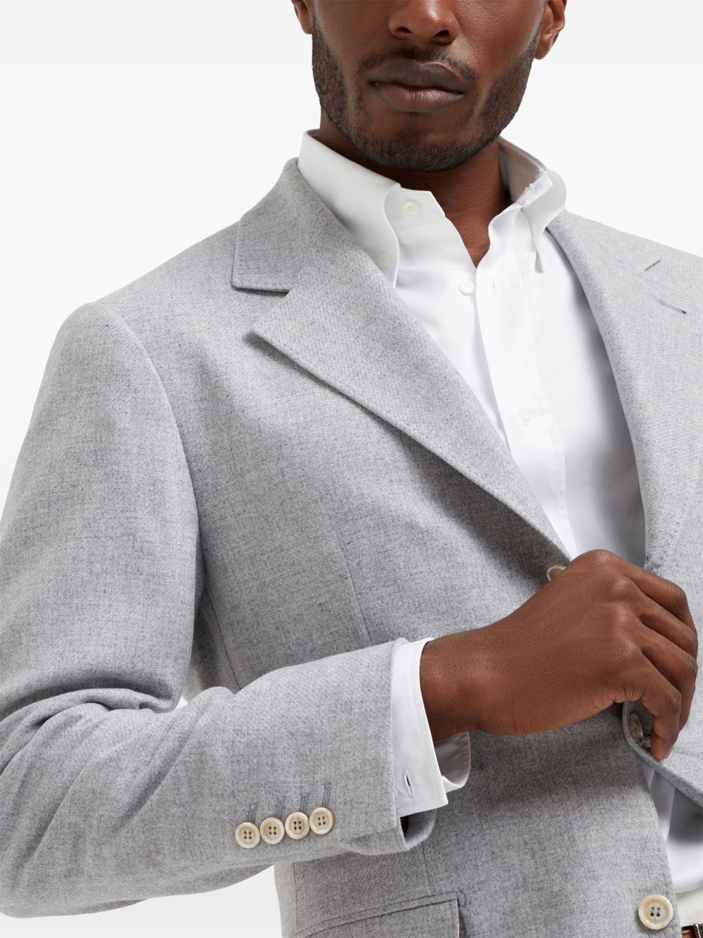 Brunello Cucinelli single-breasted blazer Men