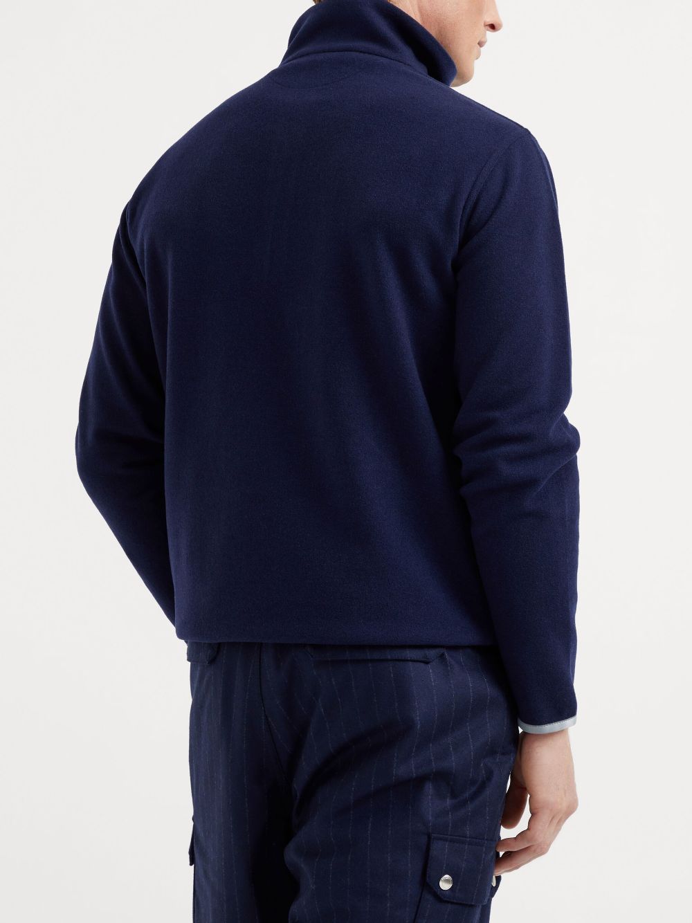 Brunello Cucinelli embroidered roll-neck sweatshirt Men