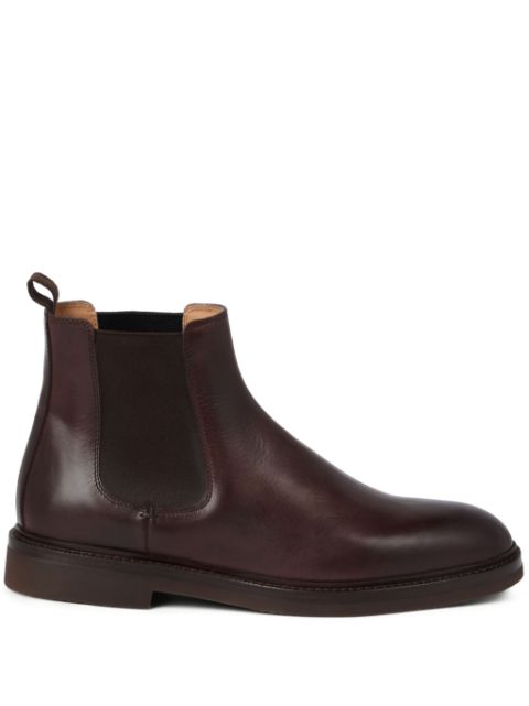 Brunello Cucinelli leather ankle boots 