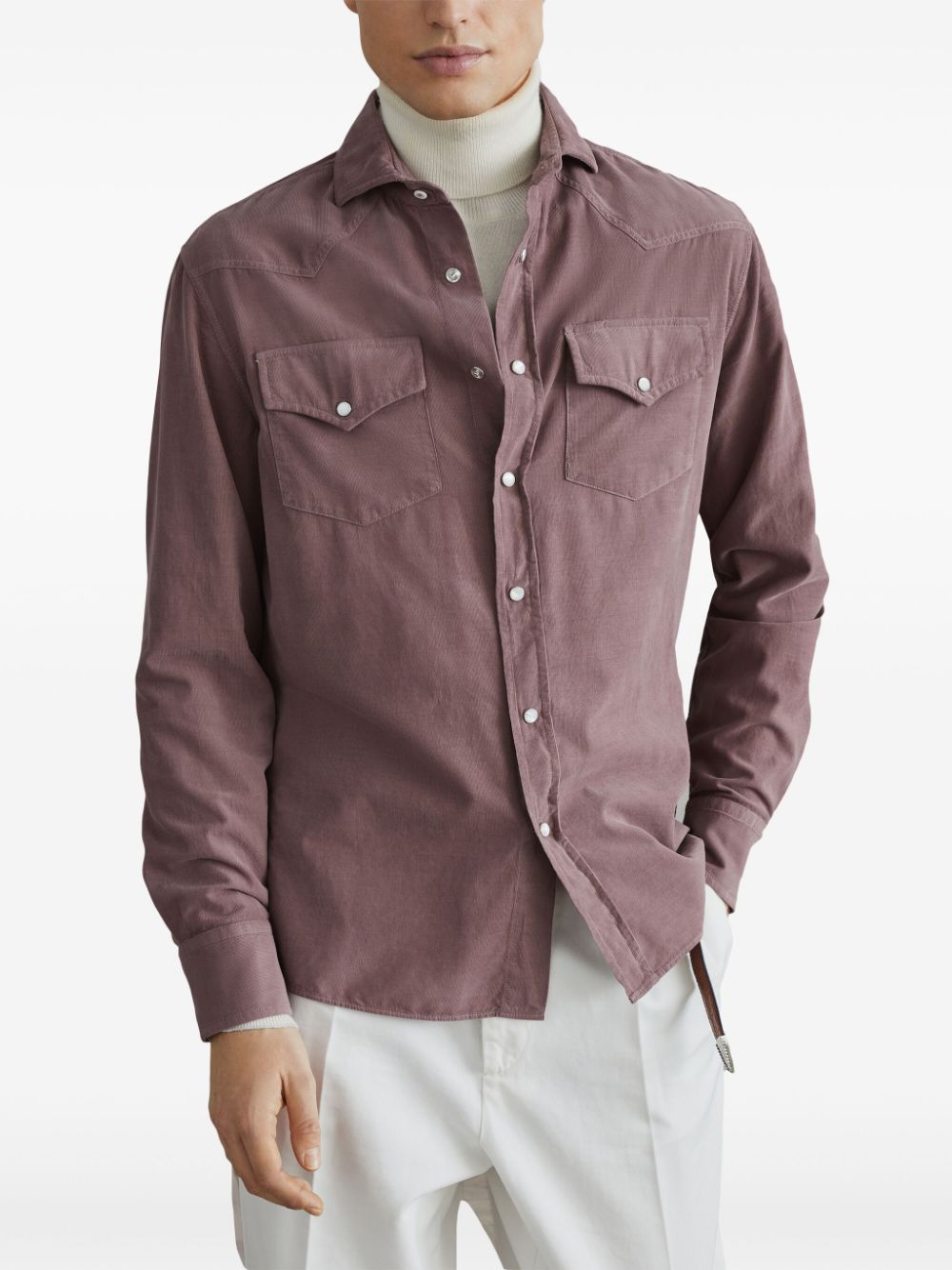 Shop authentic products Brunello Cucinelli cotton shirt Men