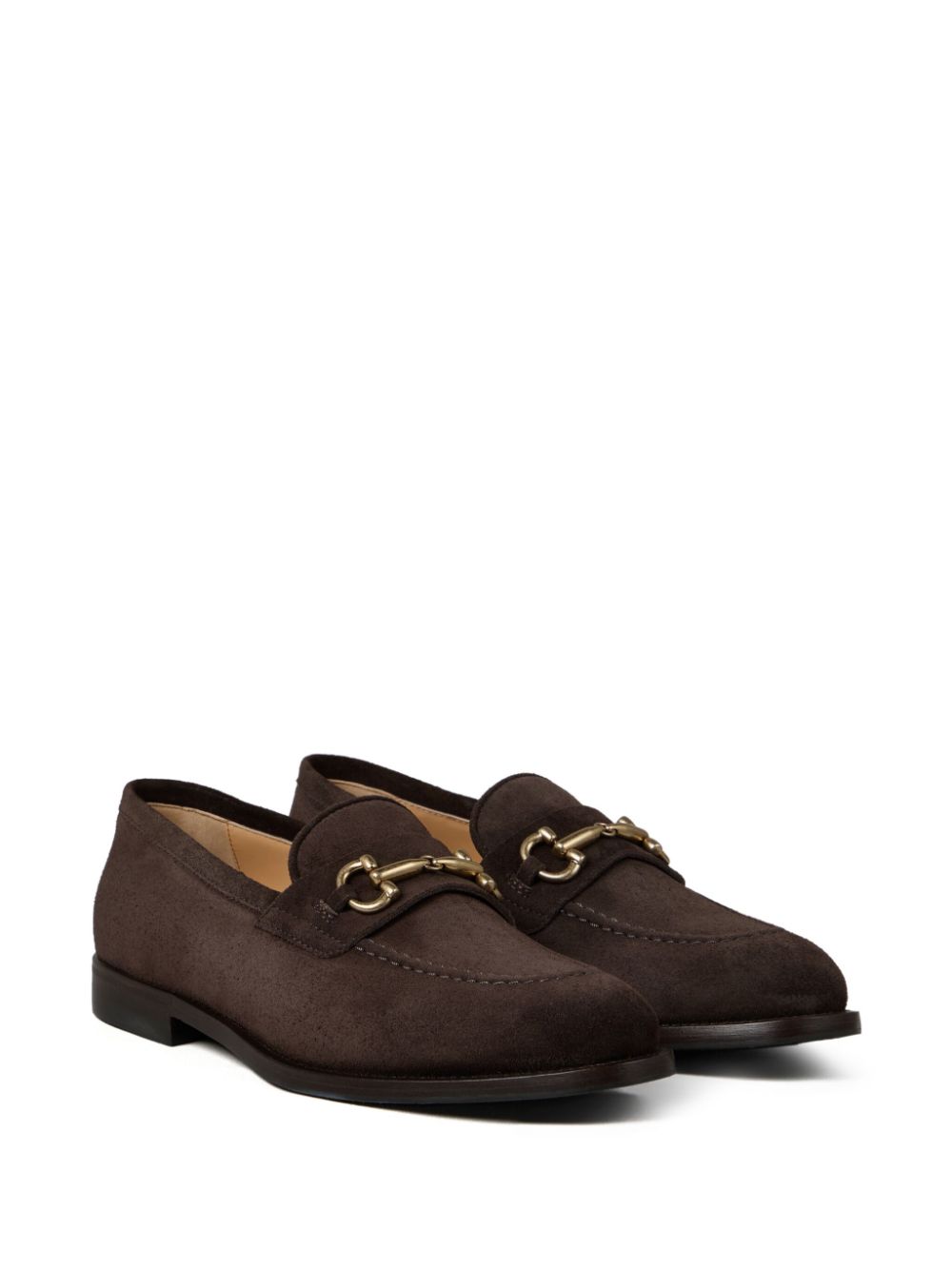 Brunello Cucinelli Loafers met goudkleurige hardware Bruin