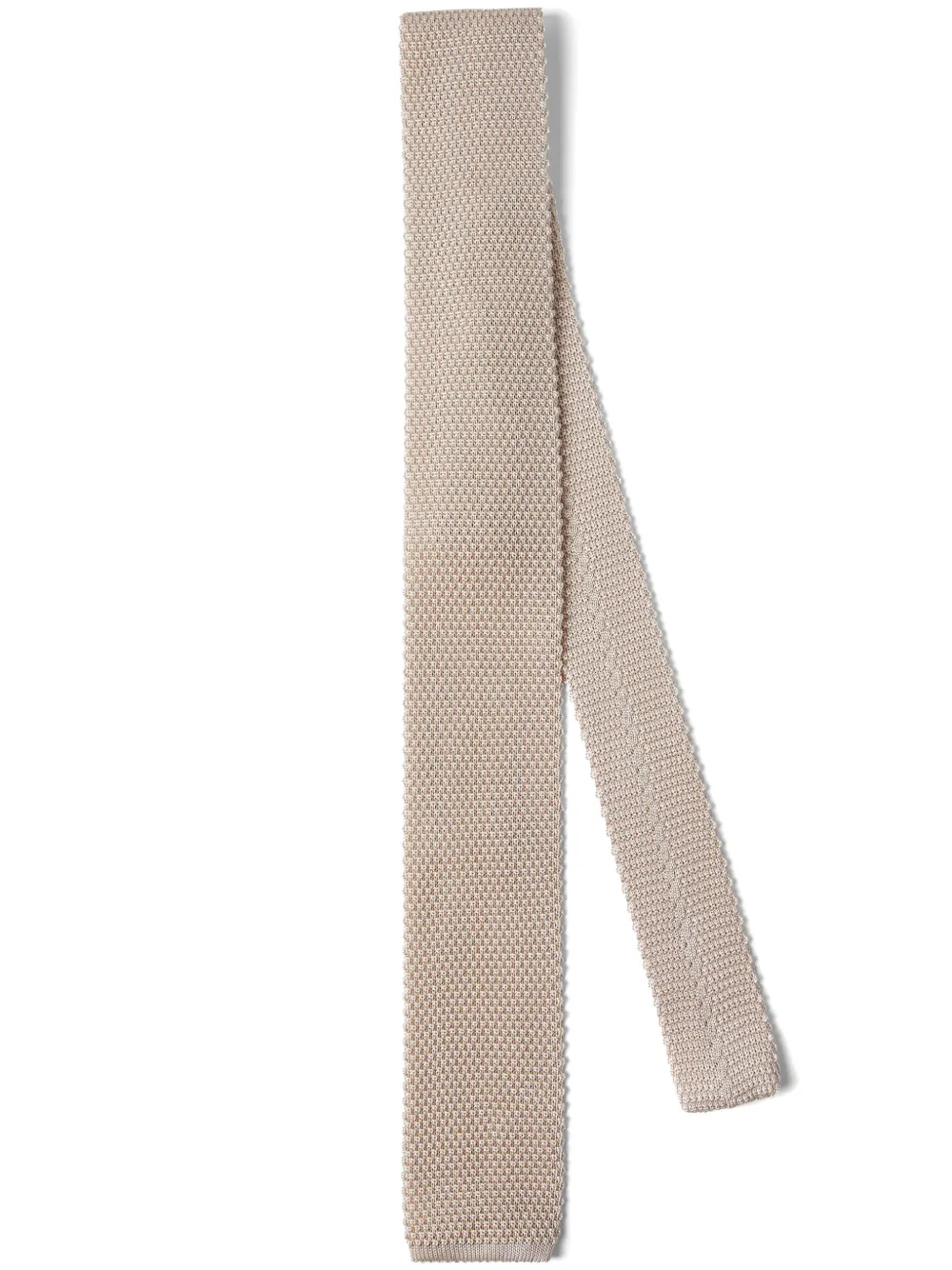 Brunello Cucinelli ربطة عنق حرير منسوجة | ألوان محايدة | Image 1