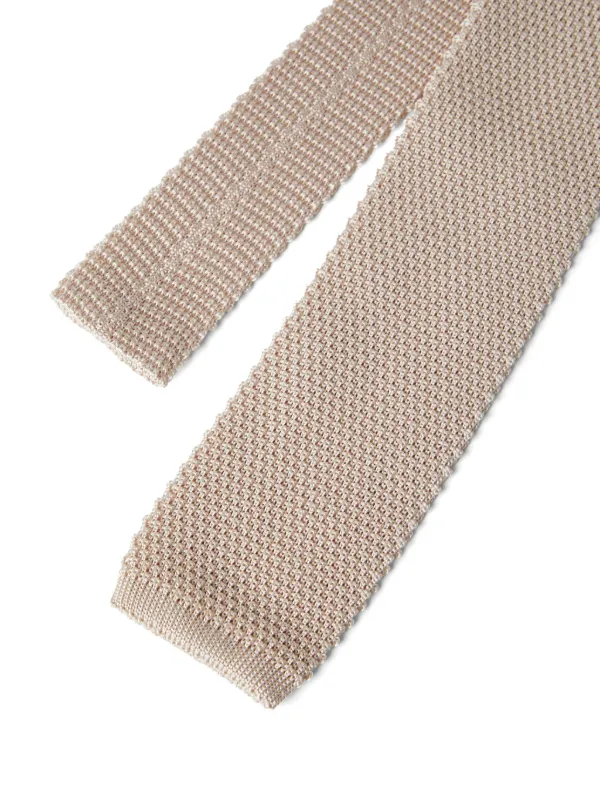 【送料込】BRUNELLO CUCINELLI ニット シルク ネクタイ Brunello Cucinelli ニット シルクネクタイ | ニュートラル