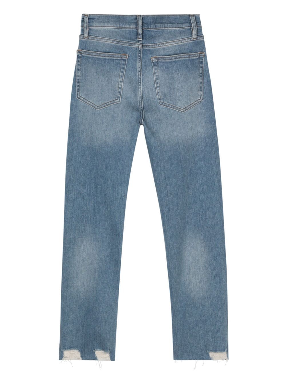 FRAME High waist straight jeans Blauw