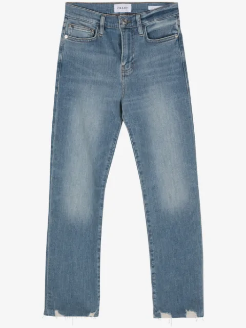 FRAME high-rise straight-leg jeans