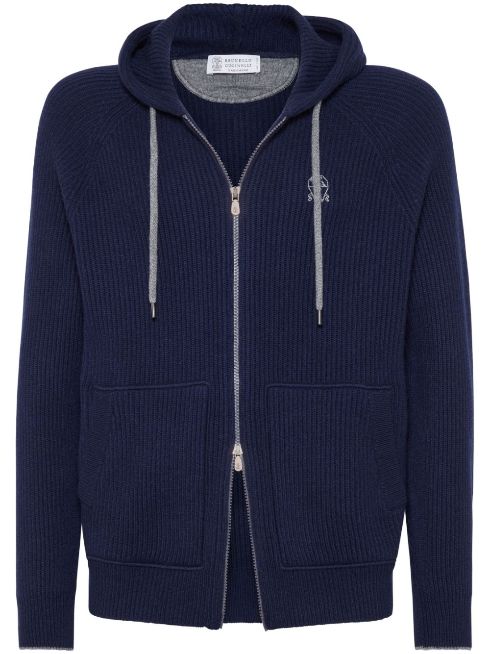 Brunello Cucinelli cashmere hoodie - Blue