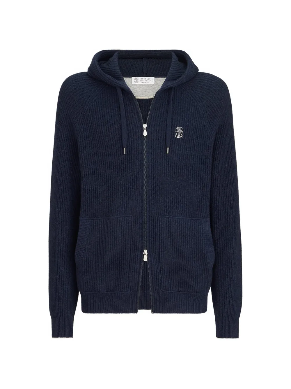 Brunello Cucinelli Kasjmier hoodie Blauw