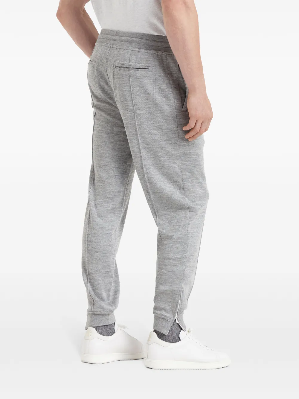 Brunello Cucinelli Plooibroek met trekkoordtaille Grijs