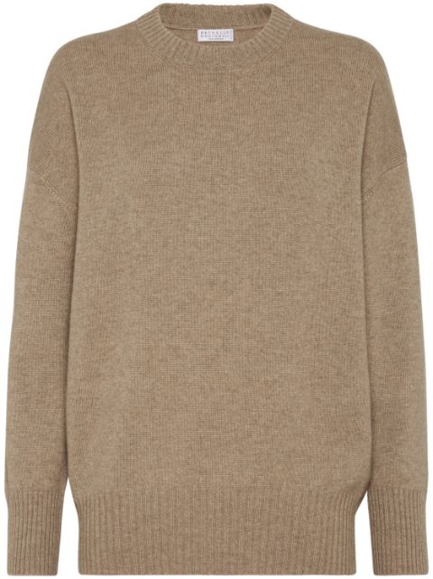 Brunello Cucinelli crew-neck cashmere jumper Women