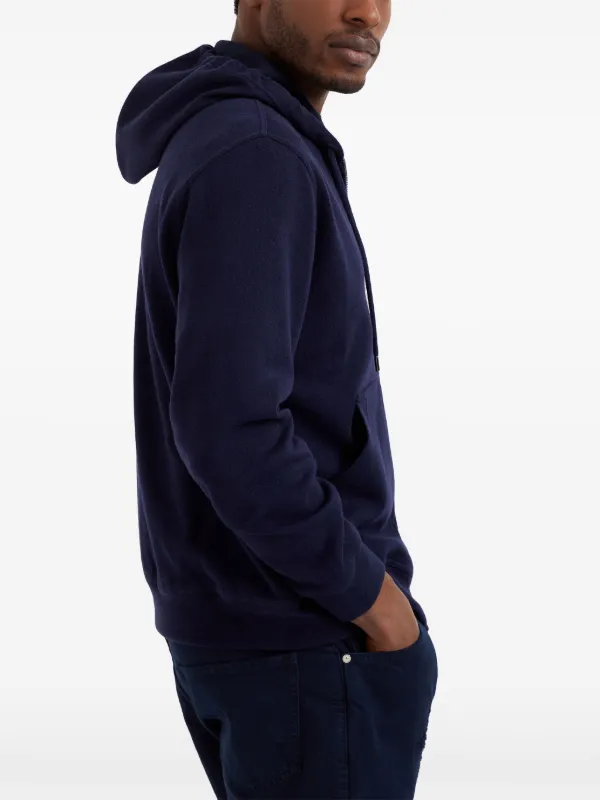 Navy blue cashmere hoodie best sale