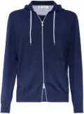 Brunello Cucinelli hooded cashmere cardigan - Blue