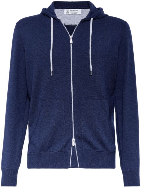 Brunello Cucinelli hooded cashmere cardigan Men