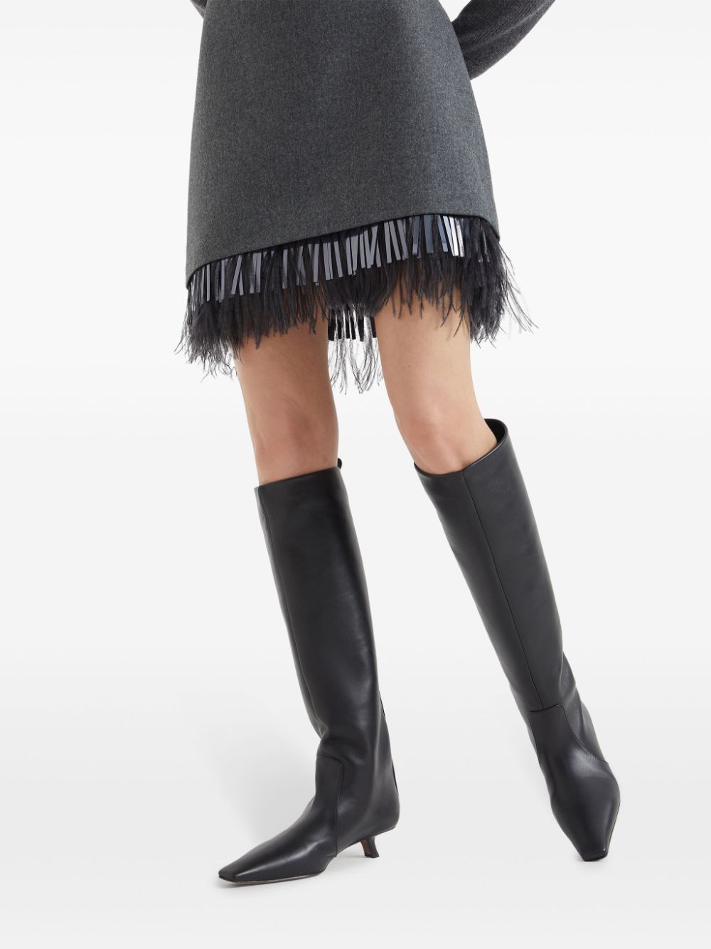 Shop Brunello Cucinelli Knee-high Boots In Schwarz