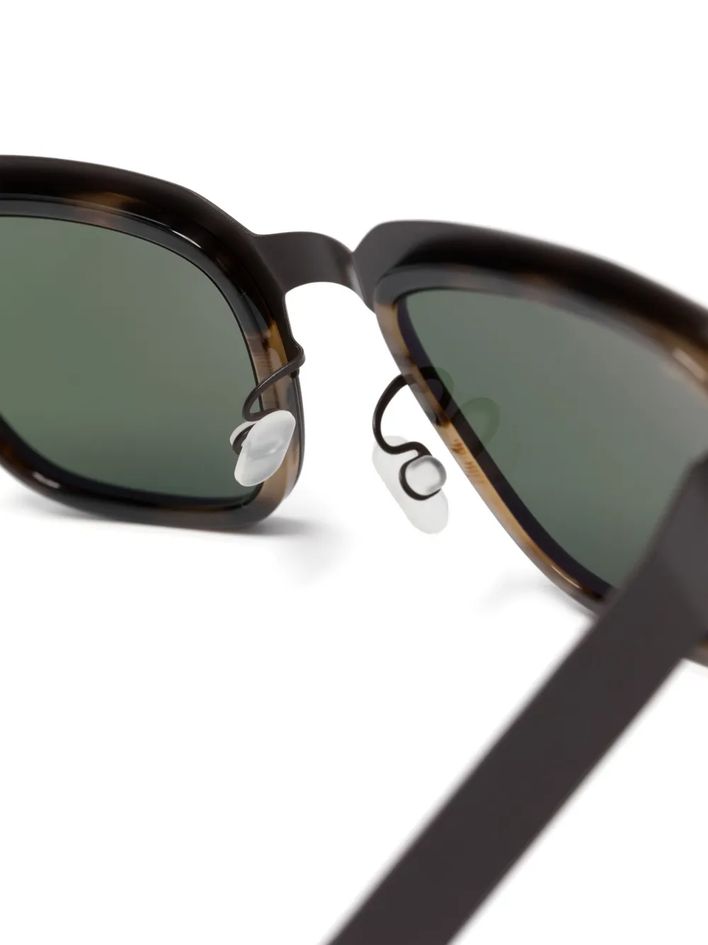 Mykita Raymond 795 bril met rechthoekig montuur Bruin