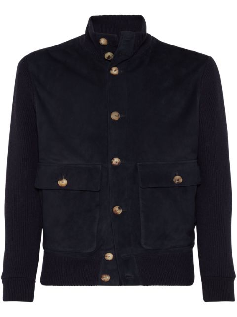 Brunello Cucinelli panelled padded jacket Men