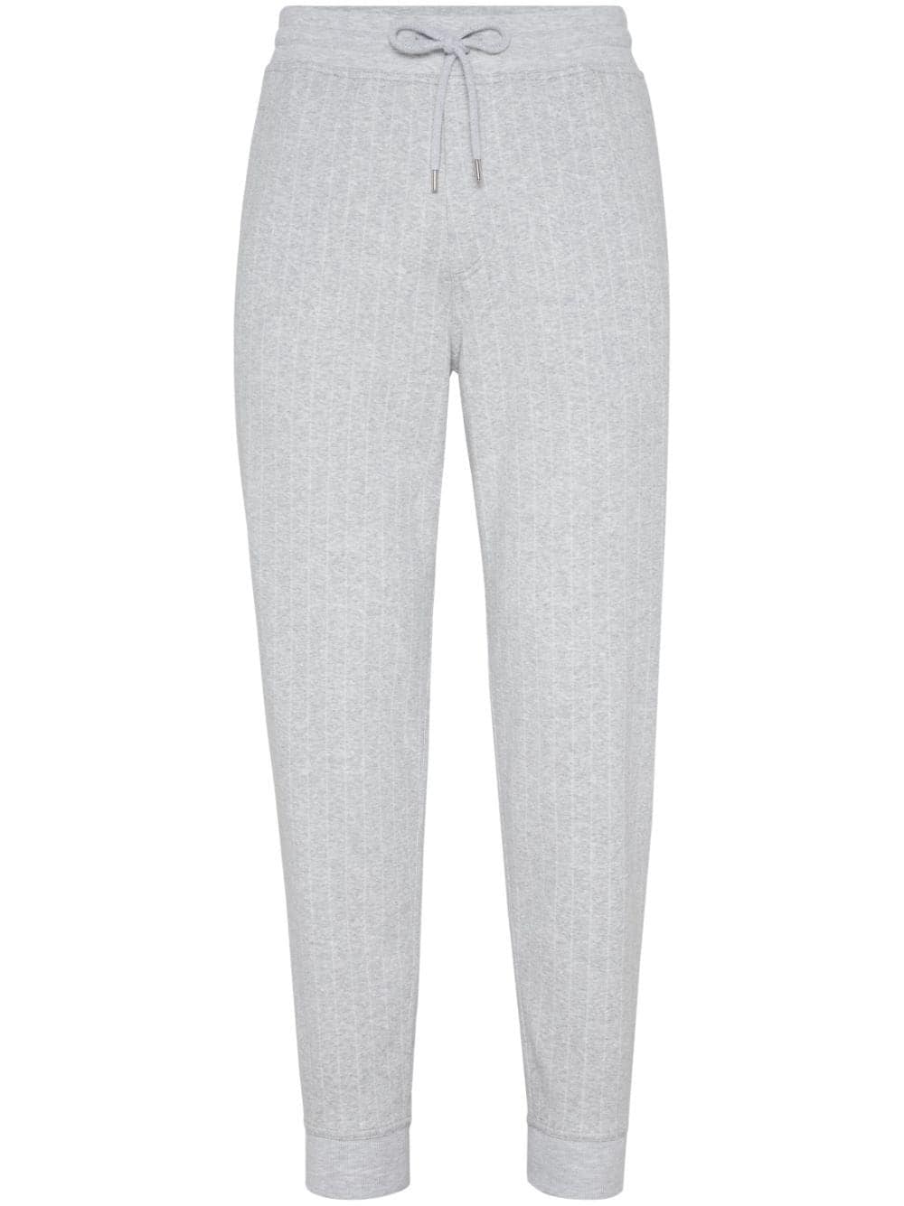 BRUNELLO CUCINELLI STRIPED TRACK PANTS