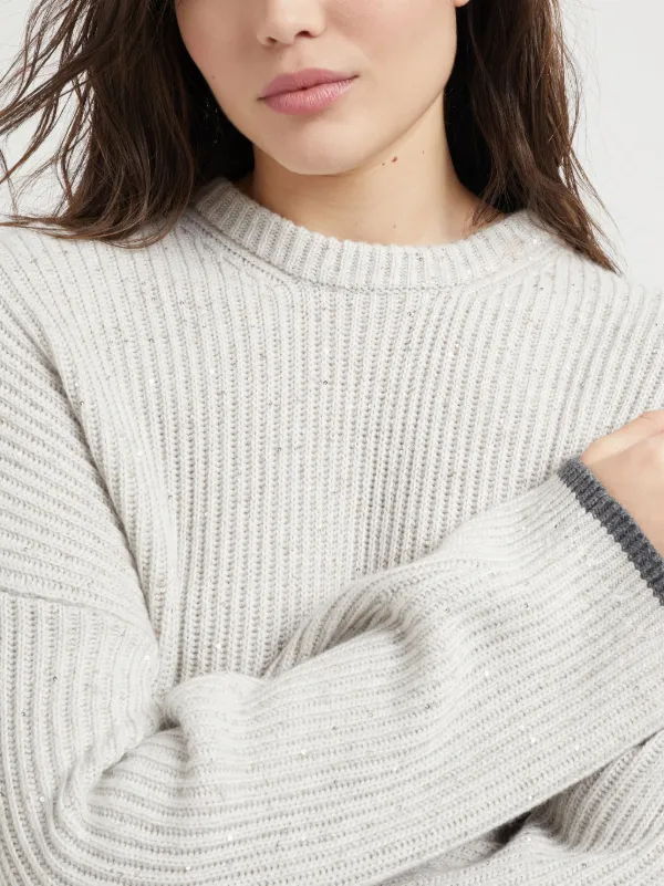 美品　Brunello Cucinelli グレー Vネック トップス L 美品 Brunello Cucinelli グレー Vネック トップス L Brunello