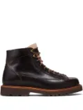 Brunello Cucinelli lace-up leather ankle boots - Brown