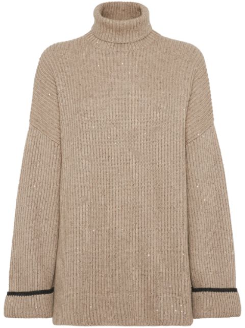 Brunello Cucinelli high-neck knitted jumper Women