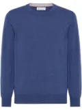 Brunello Cucinelli crew-neck cashmere jumper - Blue