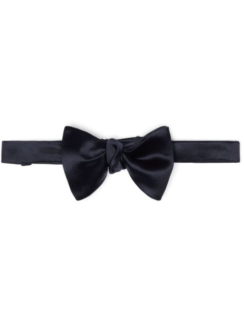 Brunello Cucinelli logo-patch bow tie Men