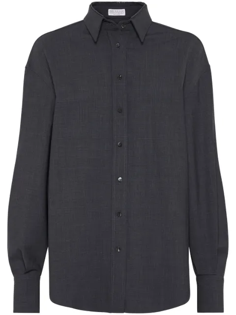 Brunello Cucinelli Monili-detail long-sleeve shirt