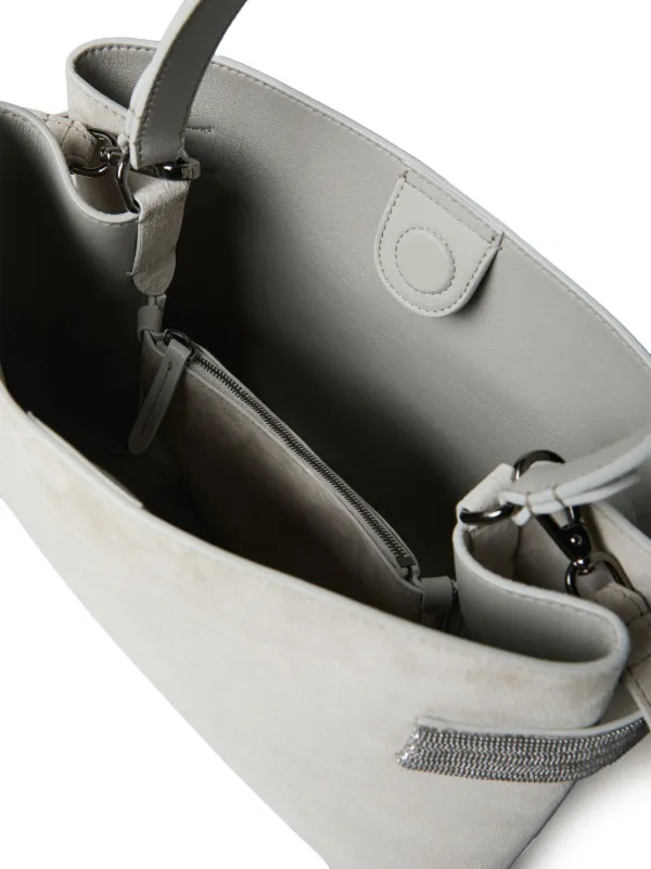 【関税＆送料込み】Brunello Cucinelli 'Essence' Large Handb Brunello Cucinelli Essence Tote Bag | Grey | FARFETCH JO