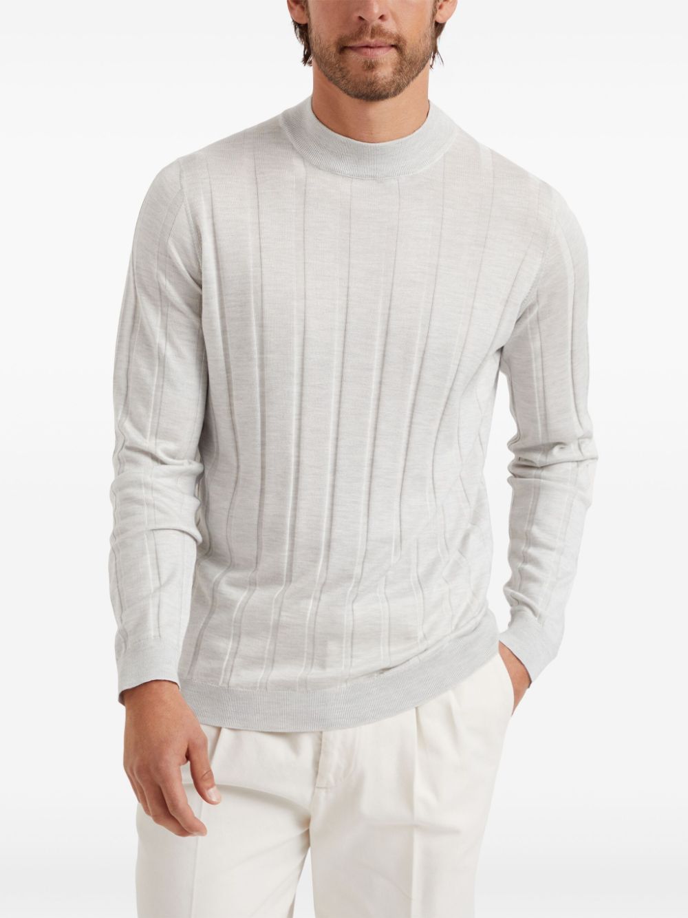 Brunello Cucinelli ribbed turtleneck jumper Men