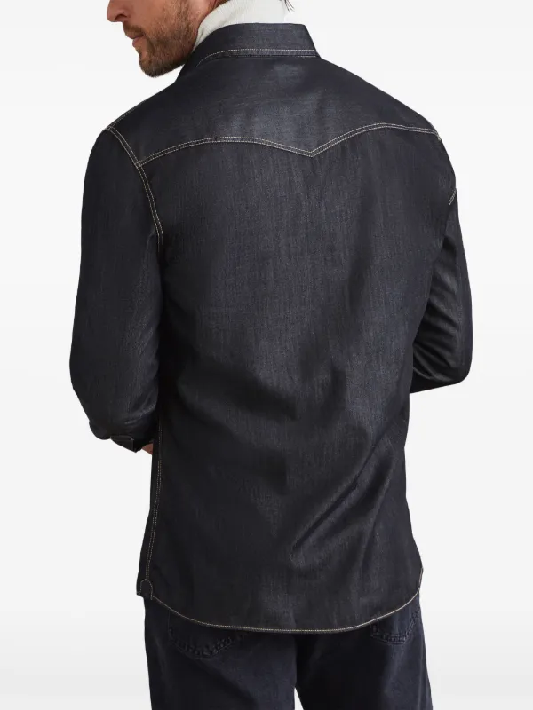 Brunello Cucinelli デニムシャツ | グレー | FARFETCH JP