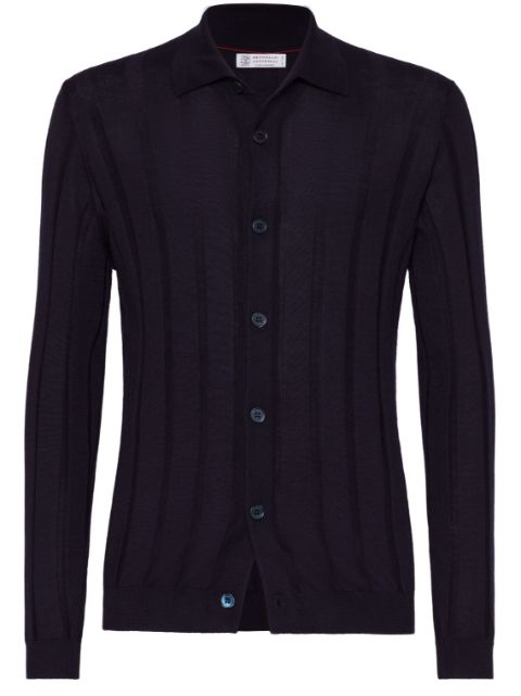 Brunello Cucinelli ribbed cashmere cardigan Men