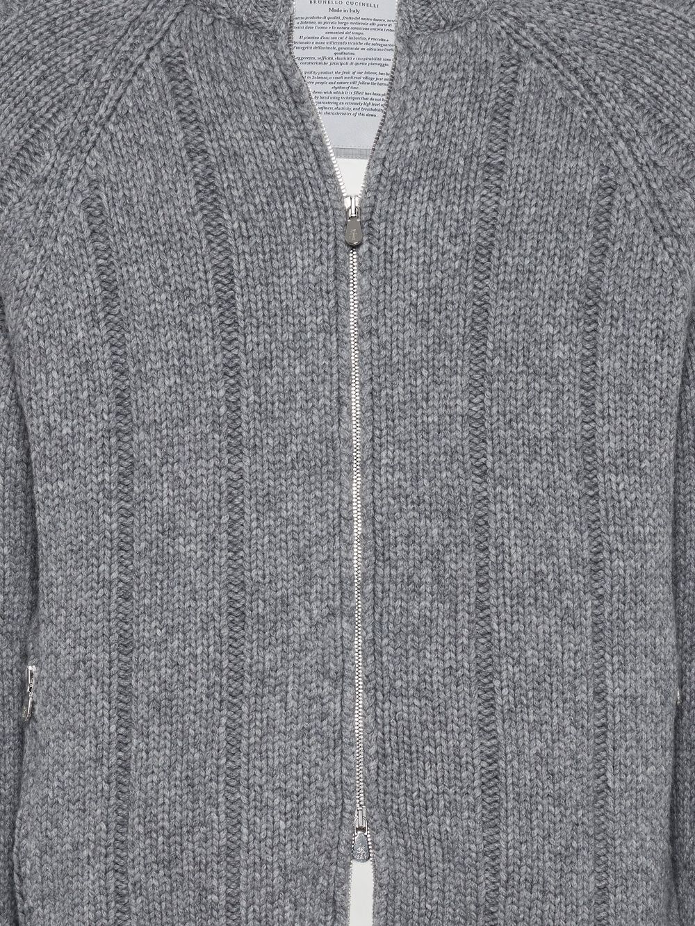 Brunello Cucinelli ribbed-knit cashmere jacket Men