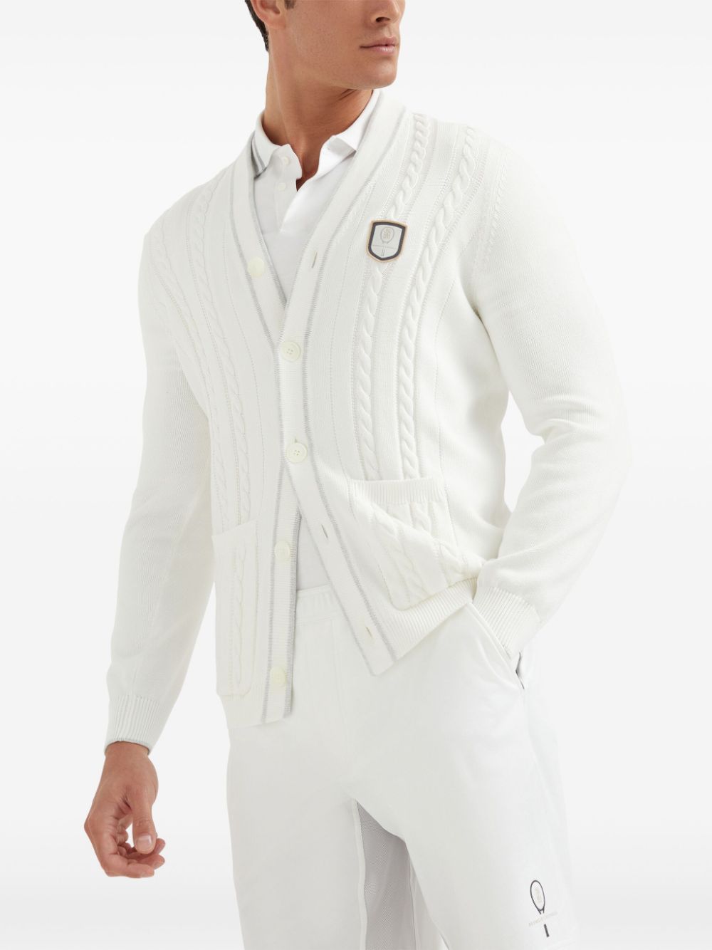 Brunello Cucinelli cable knit cardigan Men