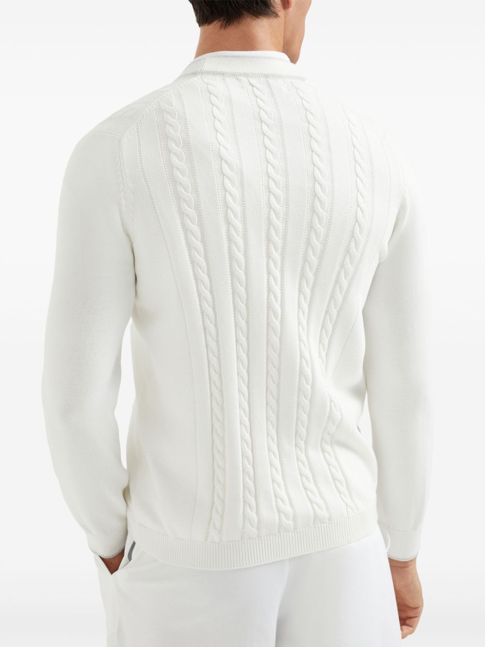 Brunello Cucinelli cable knit cardigan Men